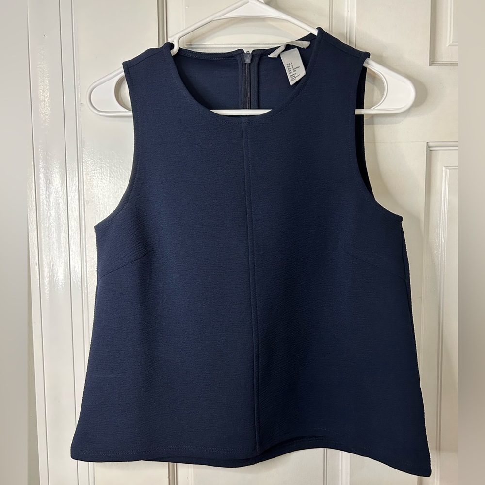 H&M Navy Dressy Tank Size Small